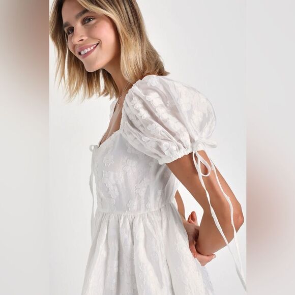 Lulu's White Mini Dress - Picture 3 of 13